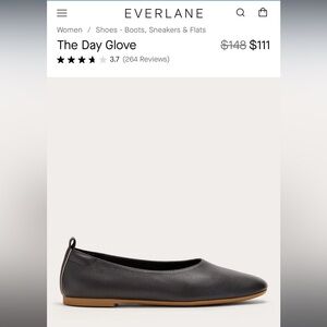 New Everlane Day Glove Flats